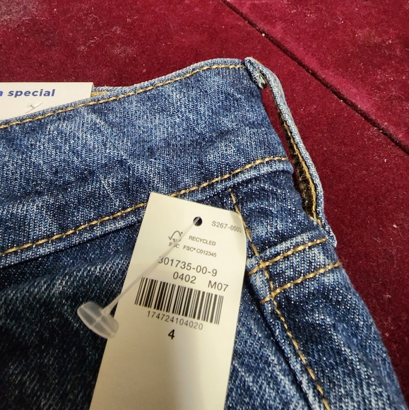 Old Navy Extra High-rise Pop Icon Distress Skinny Blue Jeans Pants 👖 - Picture 6 of 14